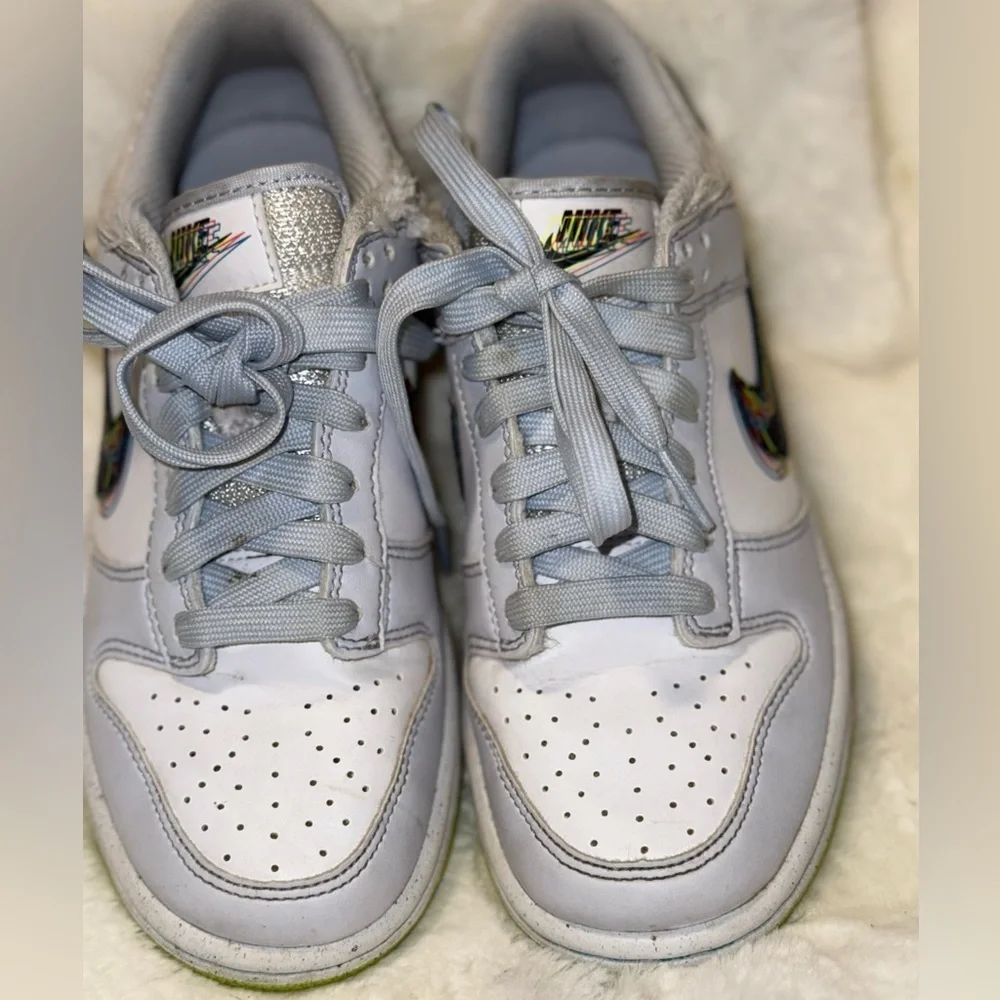 Nike Dunk Low 3D Swoosh Grey (GS) Size 4Y
